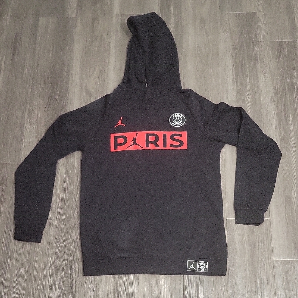 Jordan Paris Black and Red Hoodie